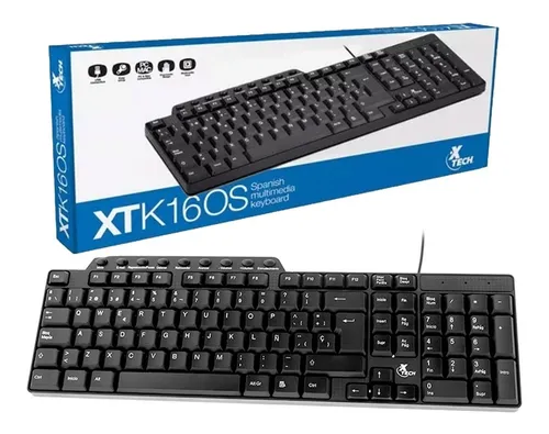 Teclado Xtech Multimedia Español Usb Xtk-160s