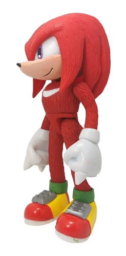 Figura Sonic Knuckles Echidna Nudillos Rojo Articulado Boom