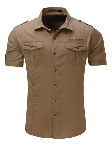 Camisas Para Hombre, Camisas Tipo Cargo, Camisas Casuales Pa