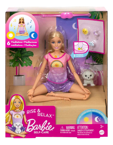 Barbie Medita Conmigo Bienestar Mattel Gnk01 Muñeca Niñas