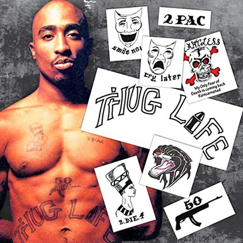 Thug Life Celebrity Rapper Tatuajes Te