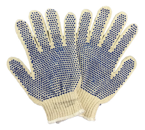 Guantes Moteados Algodón De Trabajo Certificado X24