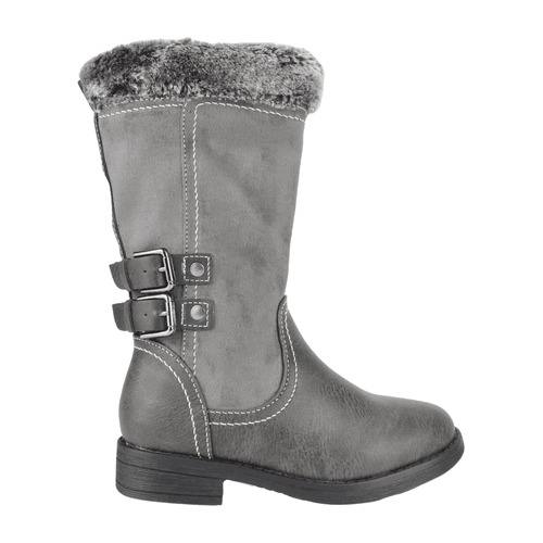 Bota Nat Geo Kids Doble Hebilla Gris