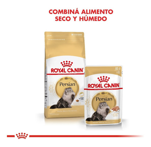 Imagen 6 de 7 de Alimento Royal Canin Feline Breed Nutrition Persian para gato adulto sabor mix en bolsa de 1.5 kg