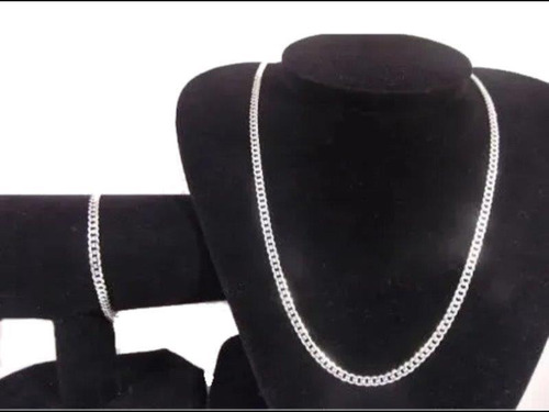 Corrente Masc Italiana Grumet Prata 925 70 Cm 4mm + Pulseira