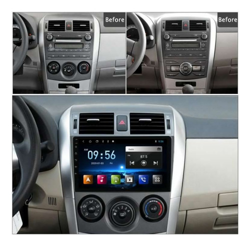 Radio Para Toyota Corolla 09-14  Gps Wifi Android Bluetooth