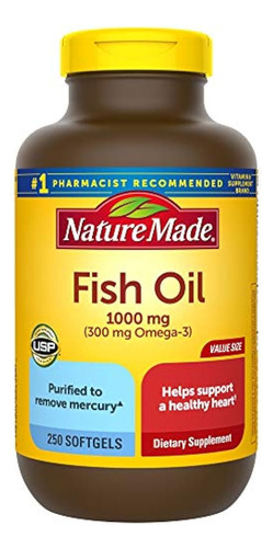 Nature Made Fish Oil Supplements 1000 Mg Softgels, Omega 3 F