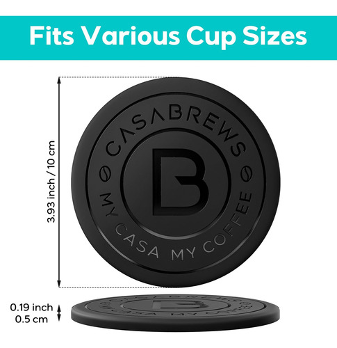 Casabrews Juego De 2 Posavasos De Silicona Para Bebidas, Jue
