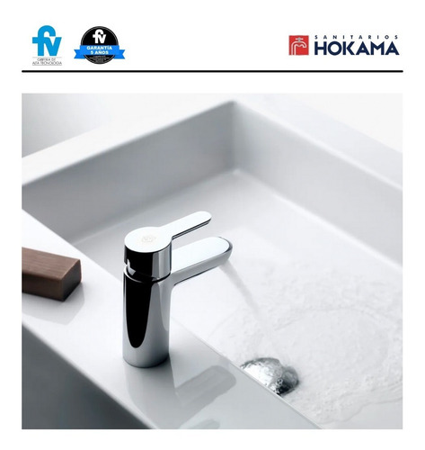 Griferia Lavamanos Baño Lavatorio Fv Monocomando Kit Hogar