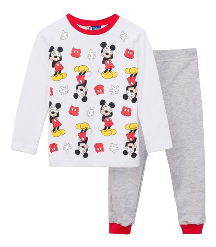 Pijama Manga Larga Disney Mickey Mouse Original Mundo Manias