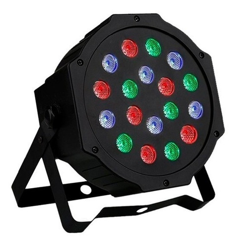 Par Led Lights 3wx18 Rgb Dmx Negro Escenario