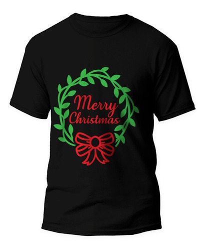 Playera Navidad Corona Navideña