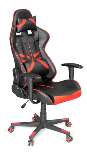 Sillón Auténtico Gamer Hanoi Neg/rojo Disershop