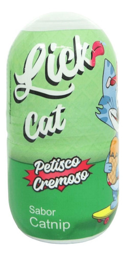 Hana Lick Cat Sabor Catnip 40g Petisco Cremoso Para Gatos