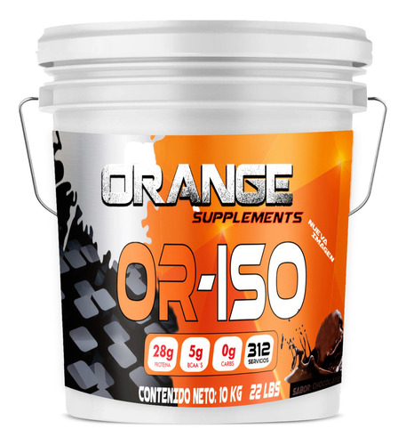 Suplemento Proteína Polvo Isolate Zero 10kg Orange Galleta