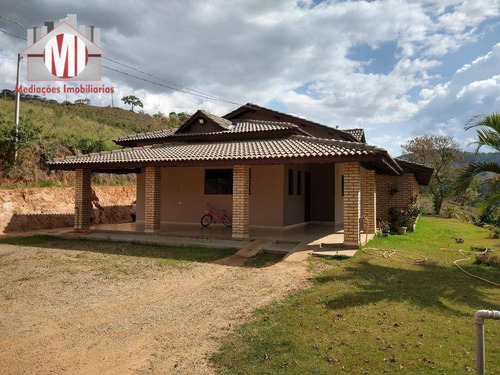 Imagem 1 de 25 de Ótima Chácara Com 03 Dormitórios, Plana, Vista Deslumbrante, Pomar, À Venda, 1600 M² Por R$ 430.000 - Rural - Socorro/sp - Ch0796