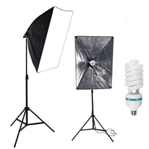 Kit Softbox De 135w Bombilla De Iluminación Continua Estudio