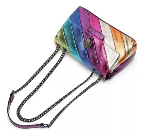 Bolso De Hombro Kurt Geiger Eagle Head Vintage Rainbow, Tall