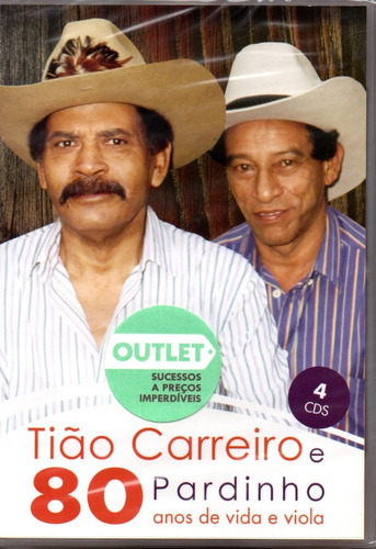 Kit  4 Cd S Tião Carreiro E Pardinho 80 Anos De Vida E Viola