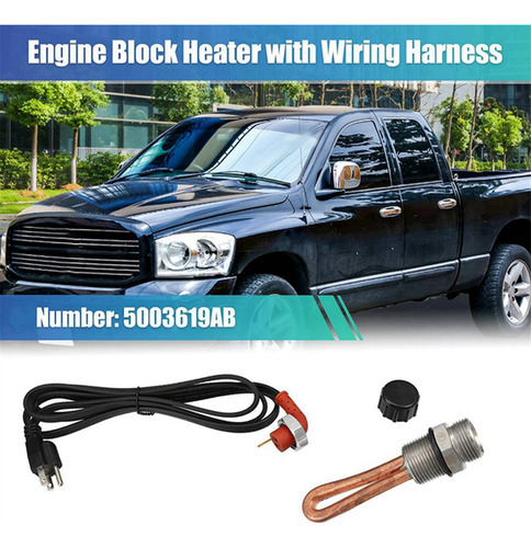 Kit De Calefactor De Bloque De Motor De 120 V 750 W Para Ram