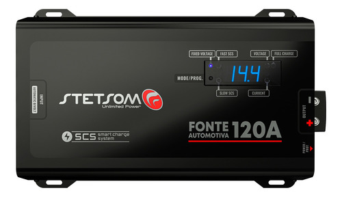 Imagem 6 de 6 de Fonte Automotiva Stetsom 120a Voltímetro Lançamento 2021