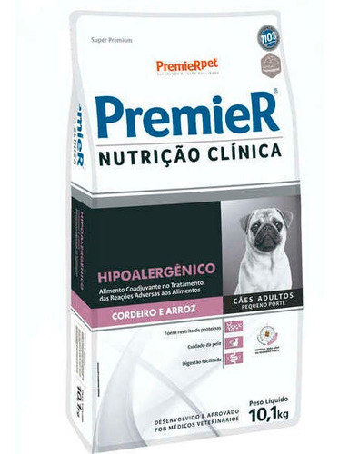Ração Nutrição Clínica Cães P. Hipoalergênico 10,1kg Premier