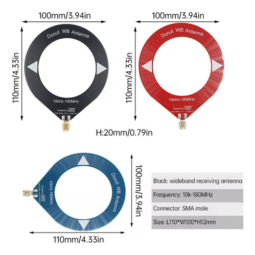 Antena Mini Loop De 10 Khz-180 Mhz Con Cobertura De Todas La