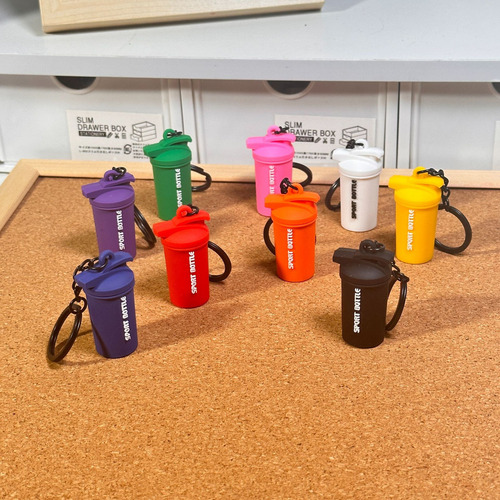 Mini Fitness Keychain Water Cup Dumbbell Pendant Bag7