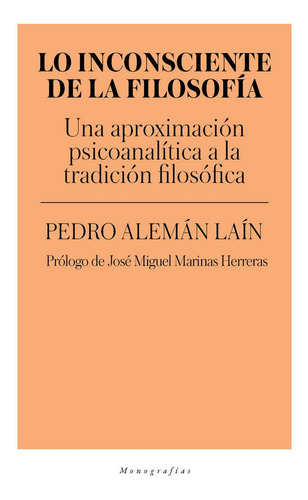 Inconsciente De La Filosofia,lo - Aleman Lain,pedro