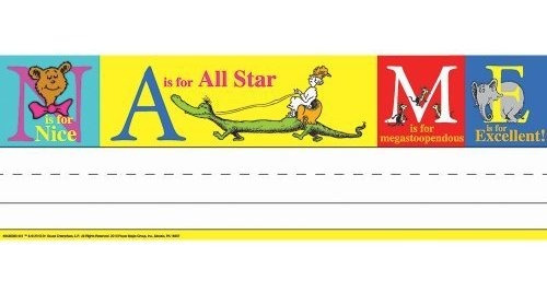 Las Placas De Nombre Eureka Dr. Seuss Abc Incluyen 36 Placas