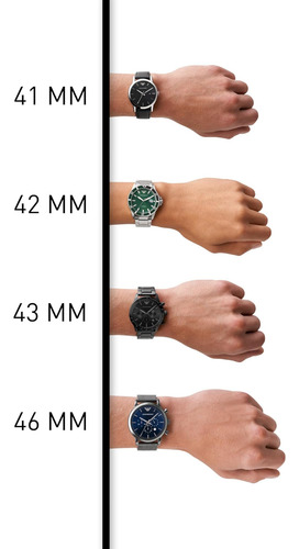 Reloj Emporio Armani Para Hombre Con Cronógrafo Y Pulsera De