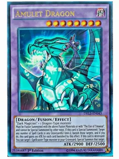 ghost rare foil Amulet Dragon Foil Fusion Yugioh
