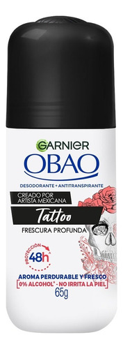 Desodorante Antitranspirante Garnier Obao Tattoo Roll On Fragancia Cítrica