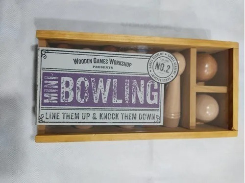 Bowling Mini De Madera Juegos Bolos Papa Black Friday