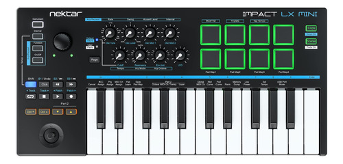 Nektar Impact Lx Mini Teclado Usb Midi Integracion Daw