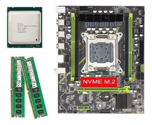Kit Combinado De Placa Base Qiyida X79, Cpu E5 2670v2 Y 2 Ki