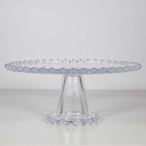 Pedestal Para Torta Un Nivel  En Vidrio 27.5cm