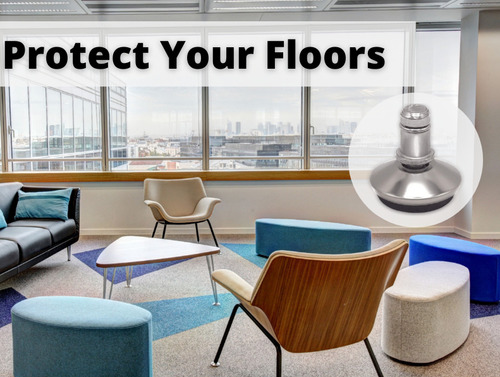 . Silla De Oficina Bell Glides: Reemplaza Las Ruedas Por