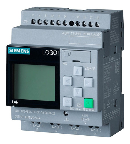 Módulo Lógicos Logo! Siemens Con Pantalla 6ed10521fb080ba0