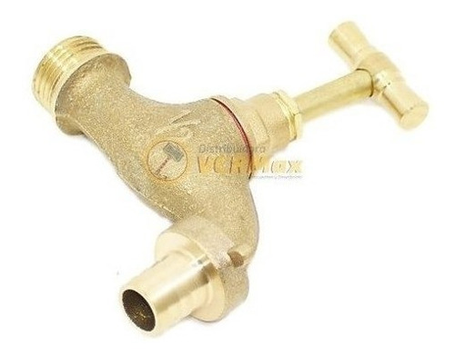 Imagen 5 de 10 de Canilla Para Manguera Y Riego Bronce 1/2 Pulgada