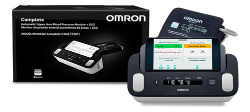 Monitor De Presión Automático De Brazo Omron + Ecg Hem-7530t