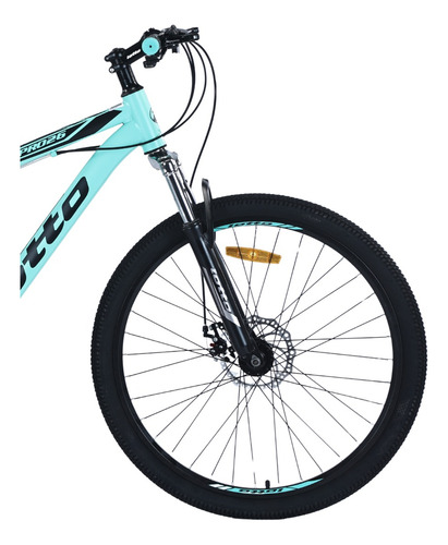 Bicicleta Lotto Mtb Rodado 26 Freno Disco 21 Cambios Color Verde Agua Tamaño Del Cuadro M