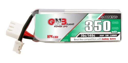 Gnb 2 Baterías Lipo 2s 350mah 7.6v 70c Jst-ph 2.0 Hv Para .
