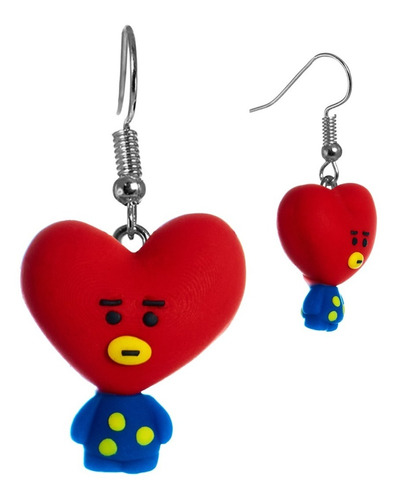 Aretes De Corazón K-pop