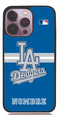 Funda Nombre Personalizado Motorola La Dodgers V3
