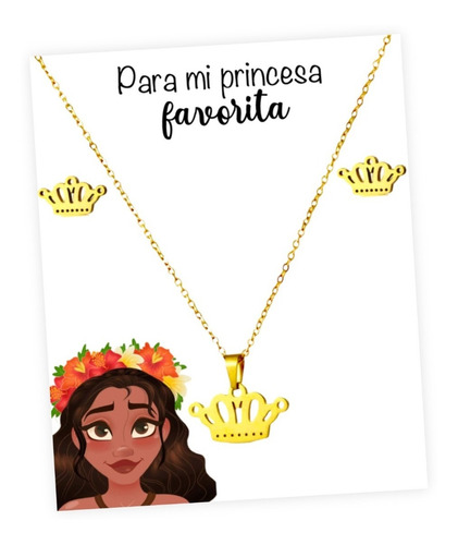 Collar Corona Princesa Favorita De Moana