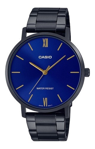 Reloj Hombre Casio Enticer Mtp-vt01b-2 Acero Chapa Iones 