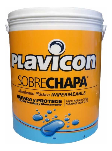 Plavicon Sobrechapa Membrana Chapa Impermeable 1 Kg Color Blanco