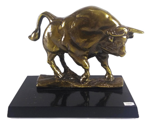 Antiga Escultura Touro Em Bronze Trabalhado 20840 Rrdeco (Usado)
