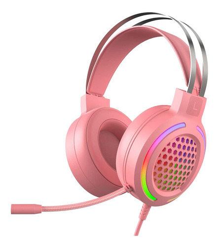 Auricular Newrys Transpirabl Para Juego Musica Comodo Rosa